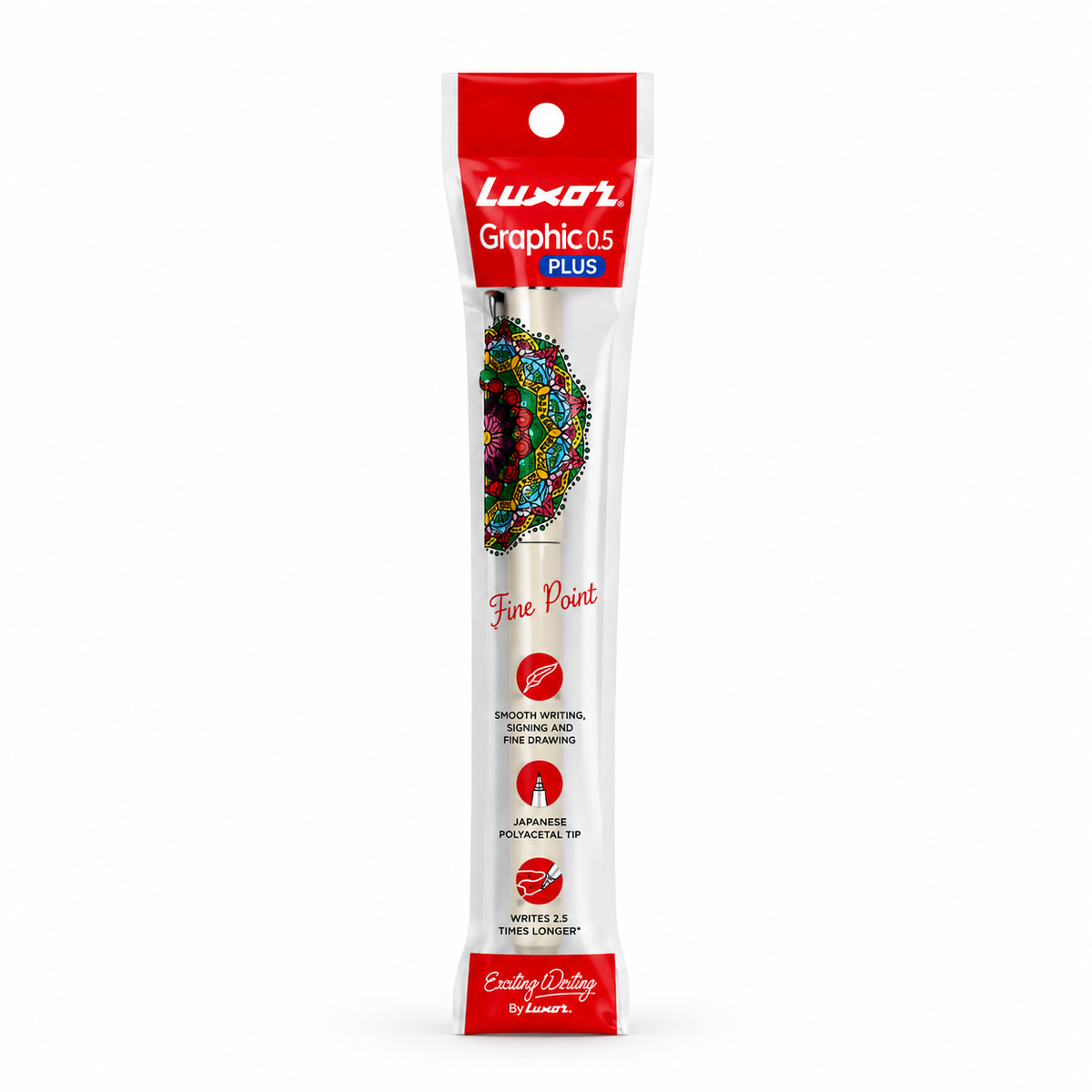 Luxor Graphic 05 Plus Pen – Blue Ink, Smooth Writing Roller Pen