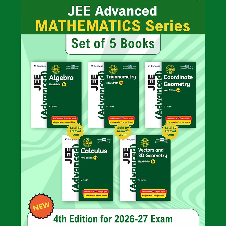 Cengage G. Tewani Mathematics for JEE Advanced 2026–27 (4th Edition) Complete 5 Books Set (English Medium)