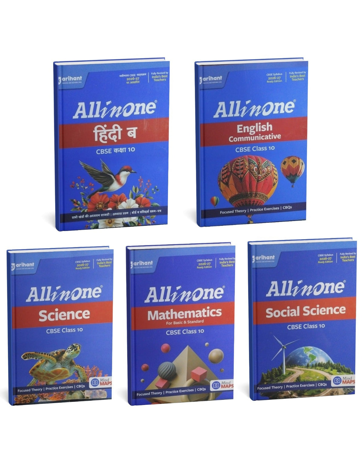 Arihant All in One CBSE Class 10 Complete Combo Set 2026-27 | Maths, Science, English, Social Science & Hindi ‘B’ (English Mudium)