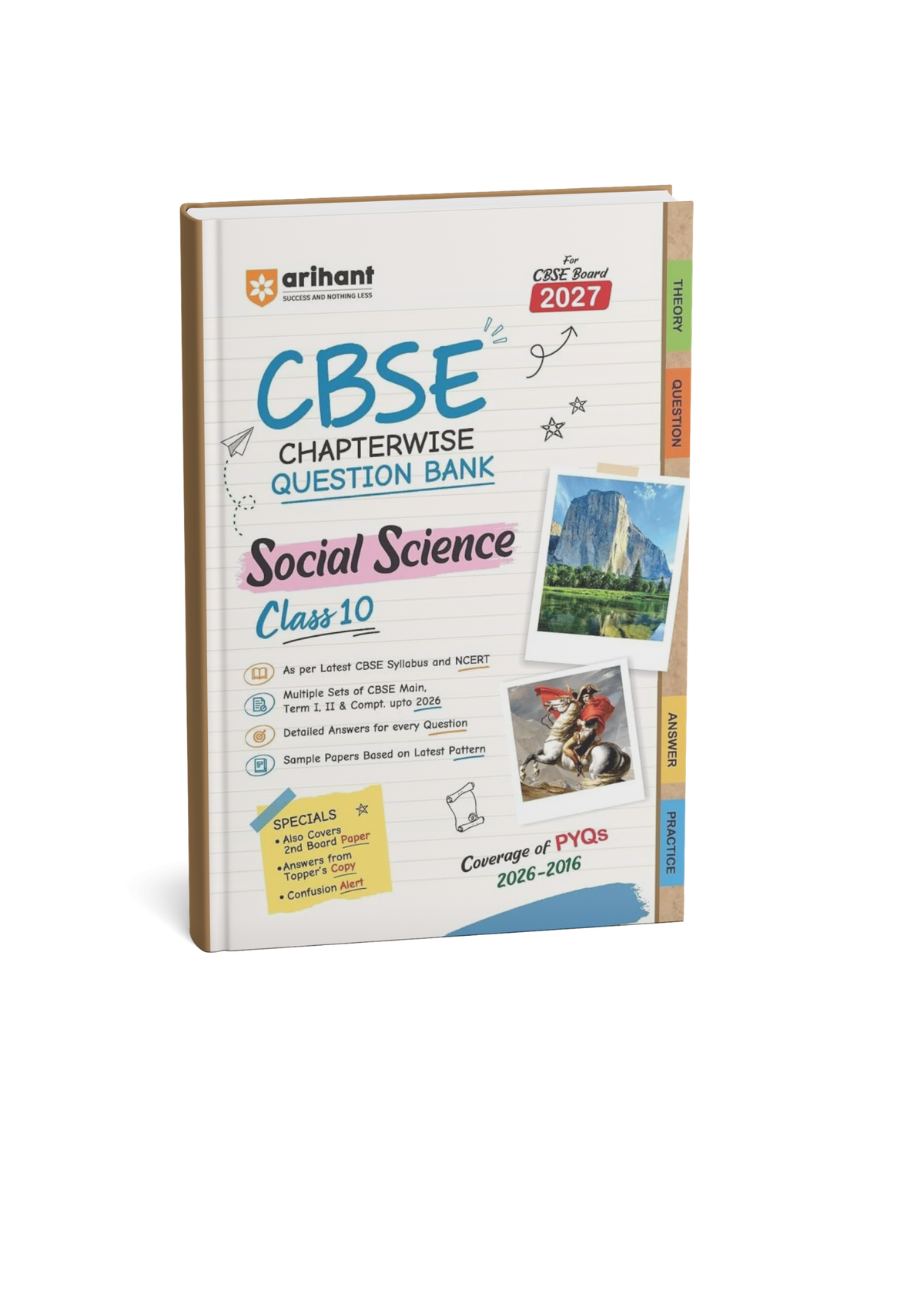Arihant CBSE Chapterwise Question Bank Social Science Class 10th (2026–2016) Edition 2027 (English Medium)