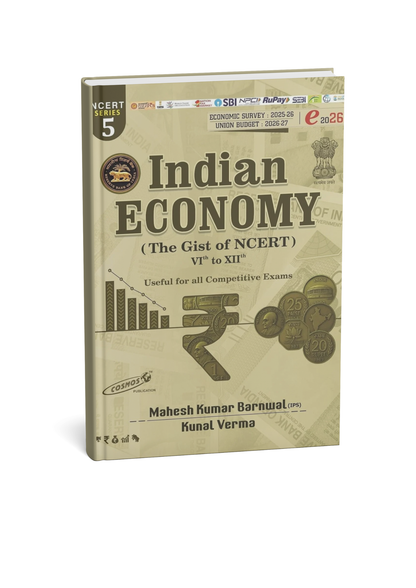 Cosmos Indian Economy NCERT (Class 6–12) By Mahesh Kumar Barnwal(IPS) (Series-5) Edition 2026 (English Medium)