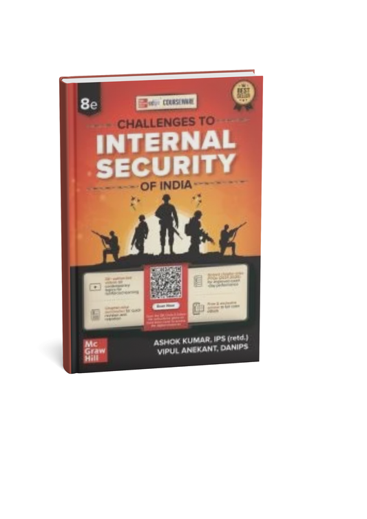 TMH - Challenge to Internal Security of India (8th Edition) by Ashok Kumar | English Medium