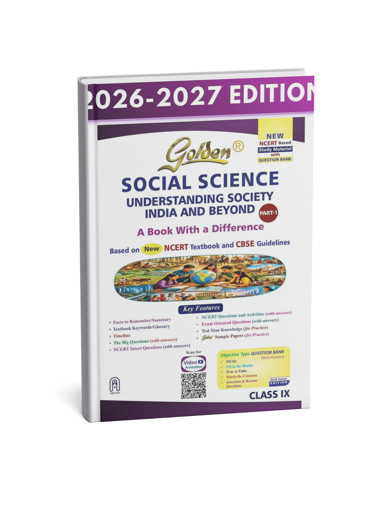 New Age CBSE Class 9 Golden Social Science Study Material Edition 2027 (English Medium)