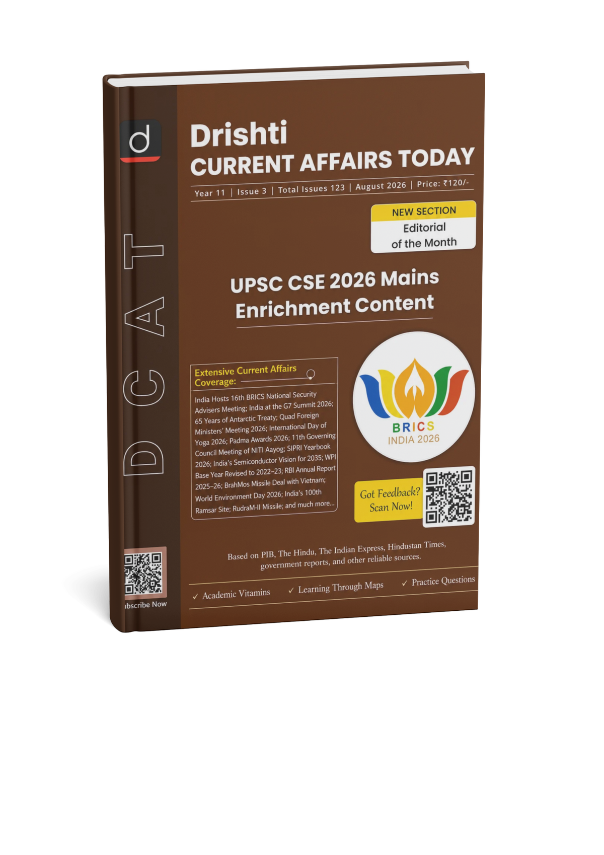 Drishti Current Affairs Today Auguest 2026 English Monthly Magazine Polity Special (English Medium)