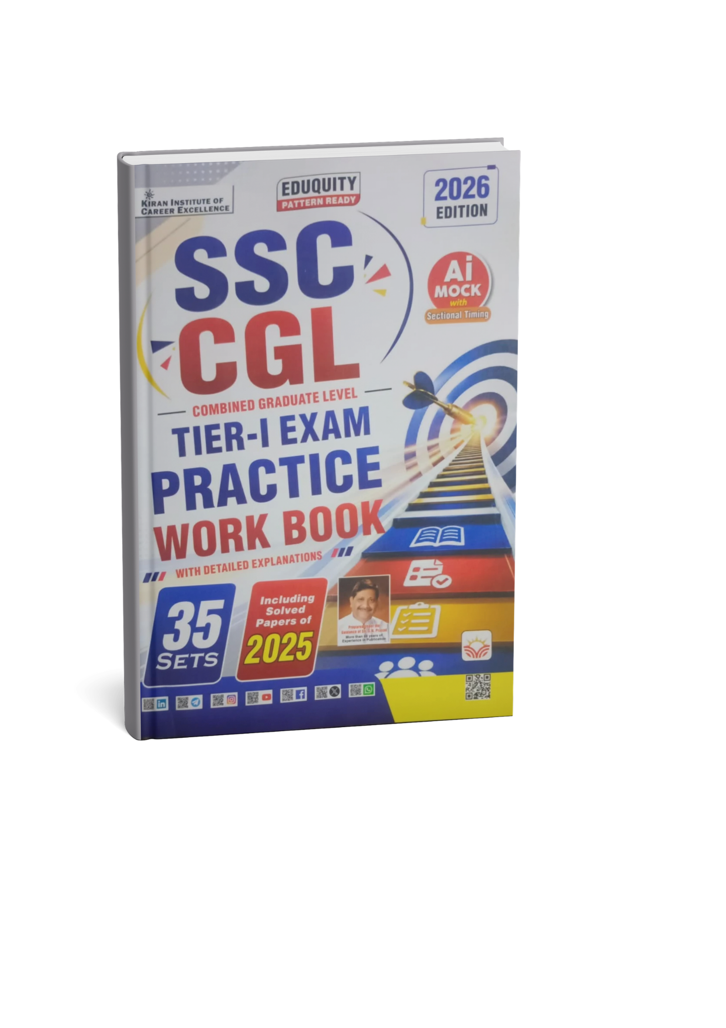 Kiran SSC CGL Tier-1 Exam Practice Workbook 35 Sets 2026 Edition (English Medium)