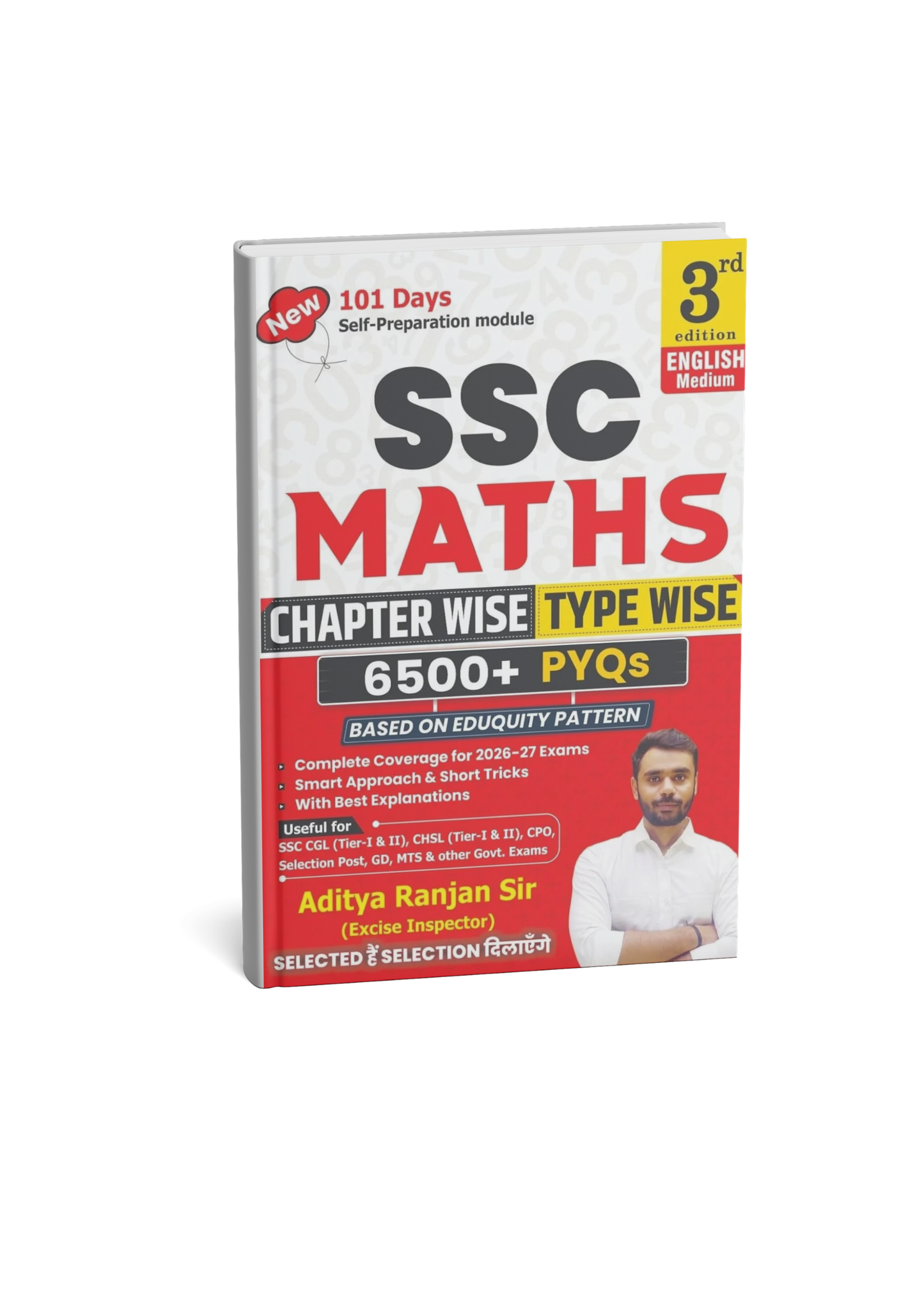 SSC Maths Chapter Wise Type Wise 6500+ TCS MCQ By Aditya Ranjan (3rd Edition) (English Medium)