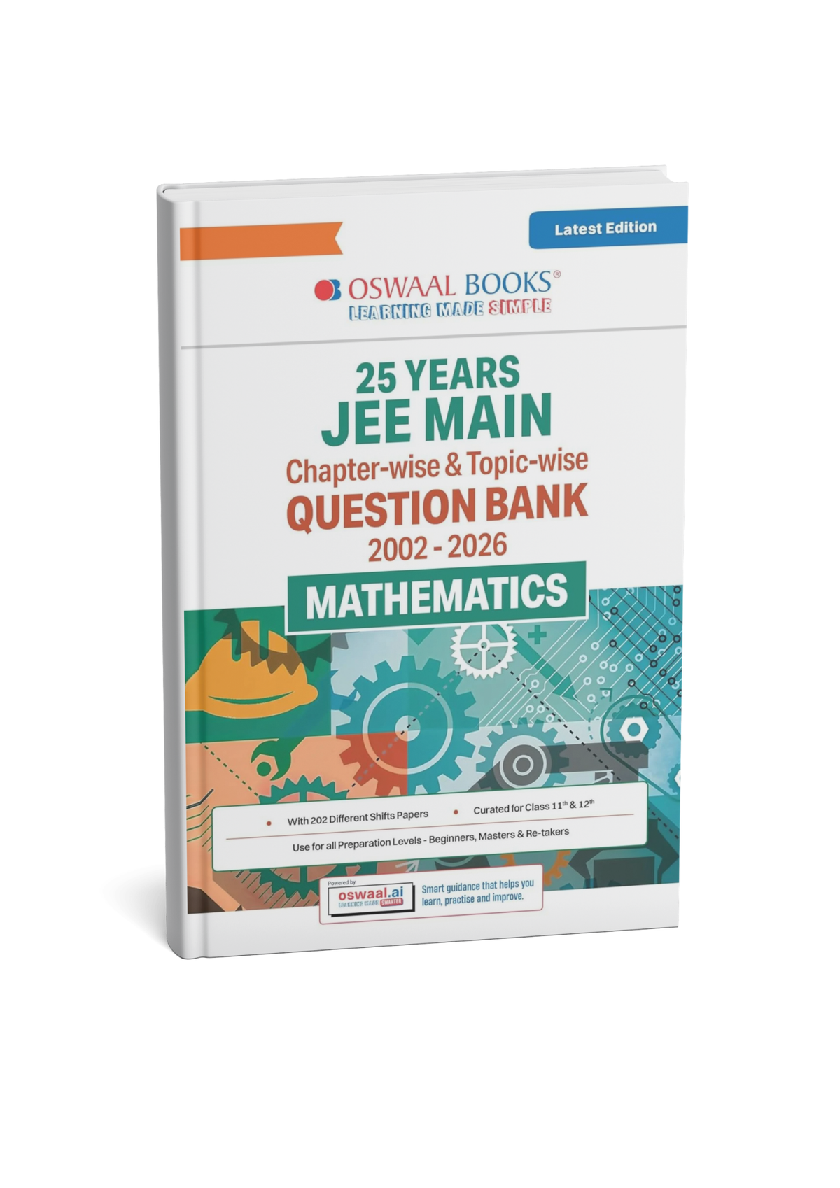 Oswaal 25 Years JEE Main Mathematics Question Bank (2002–2026) Chapter-wise & Topic-wise PYQs (English Medium)
