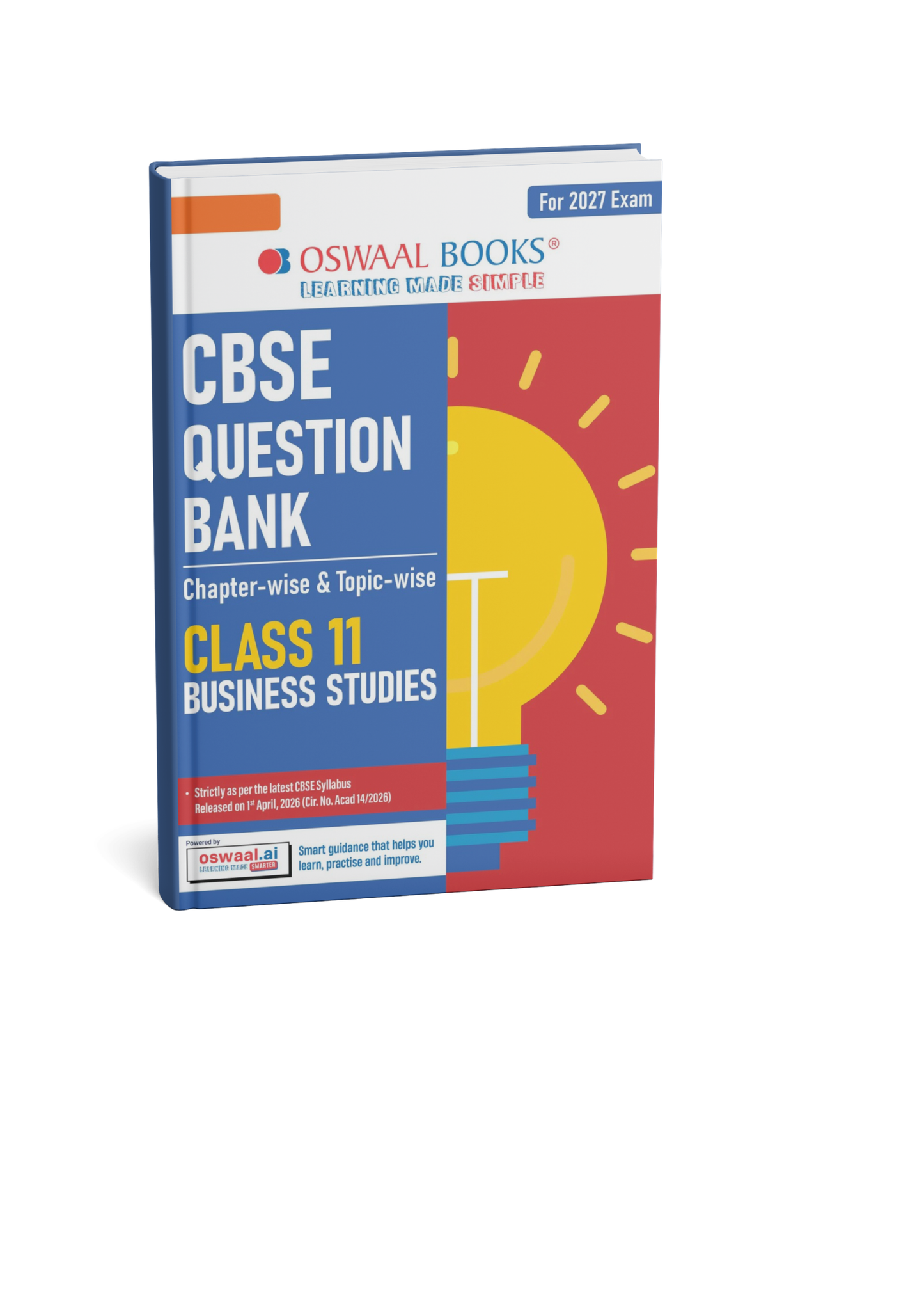 Oswaal Class 11 Business Studies CBSE Question Bank Chapter-wise & Topic-wise Solved Papers Edition 2027 (English Medium)