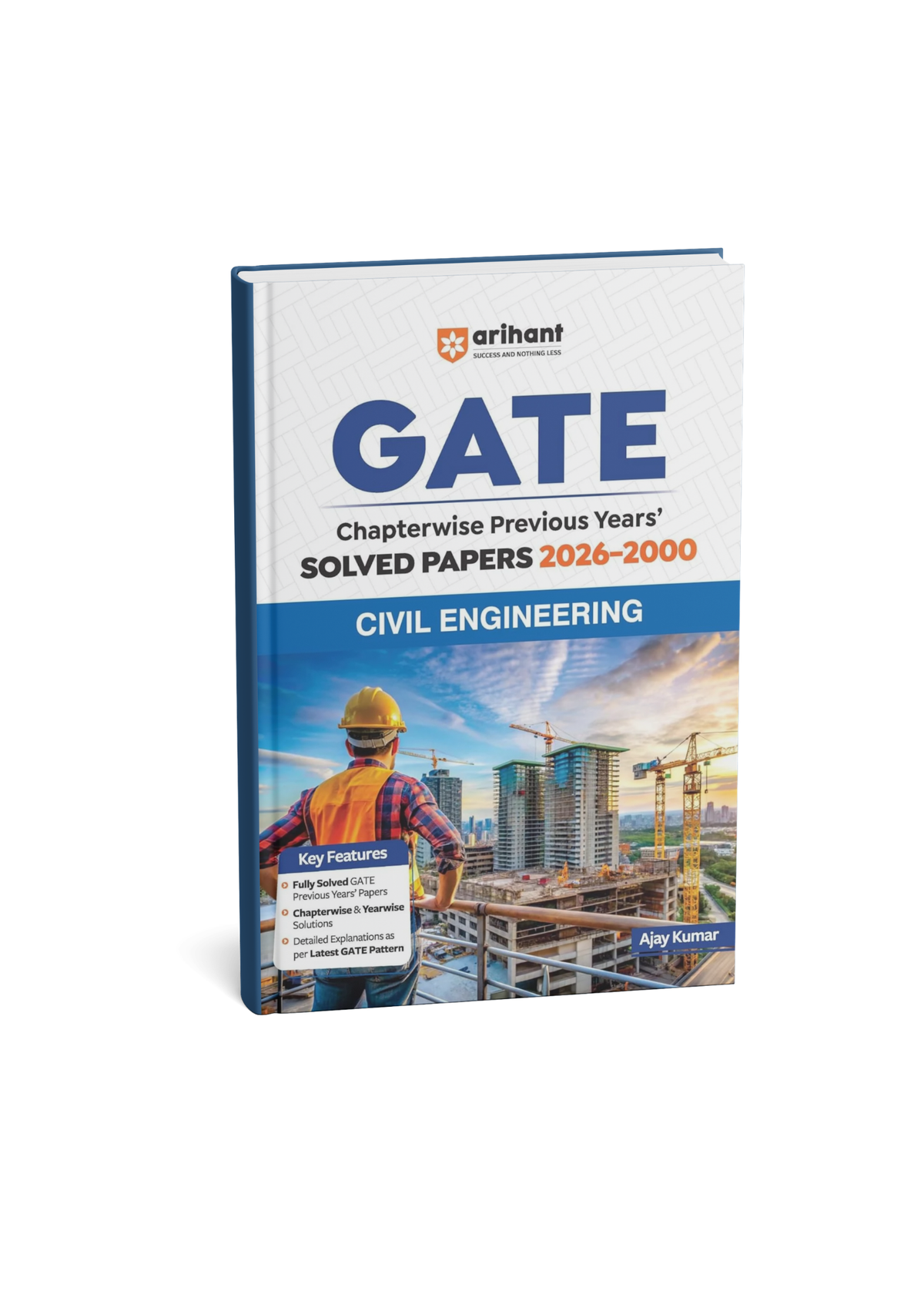 Arihant - GATE Civil Engineering by Ajay Kumar Chapterwise Solved Papers (2000–2026) | (English Medium)