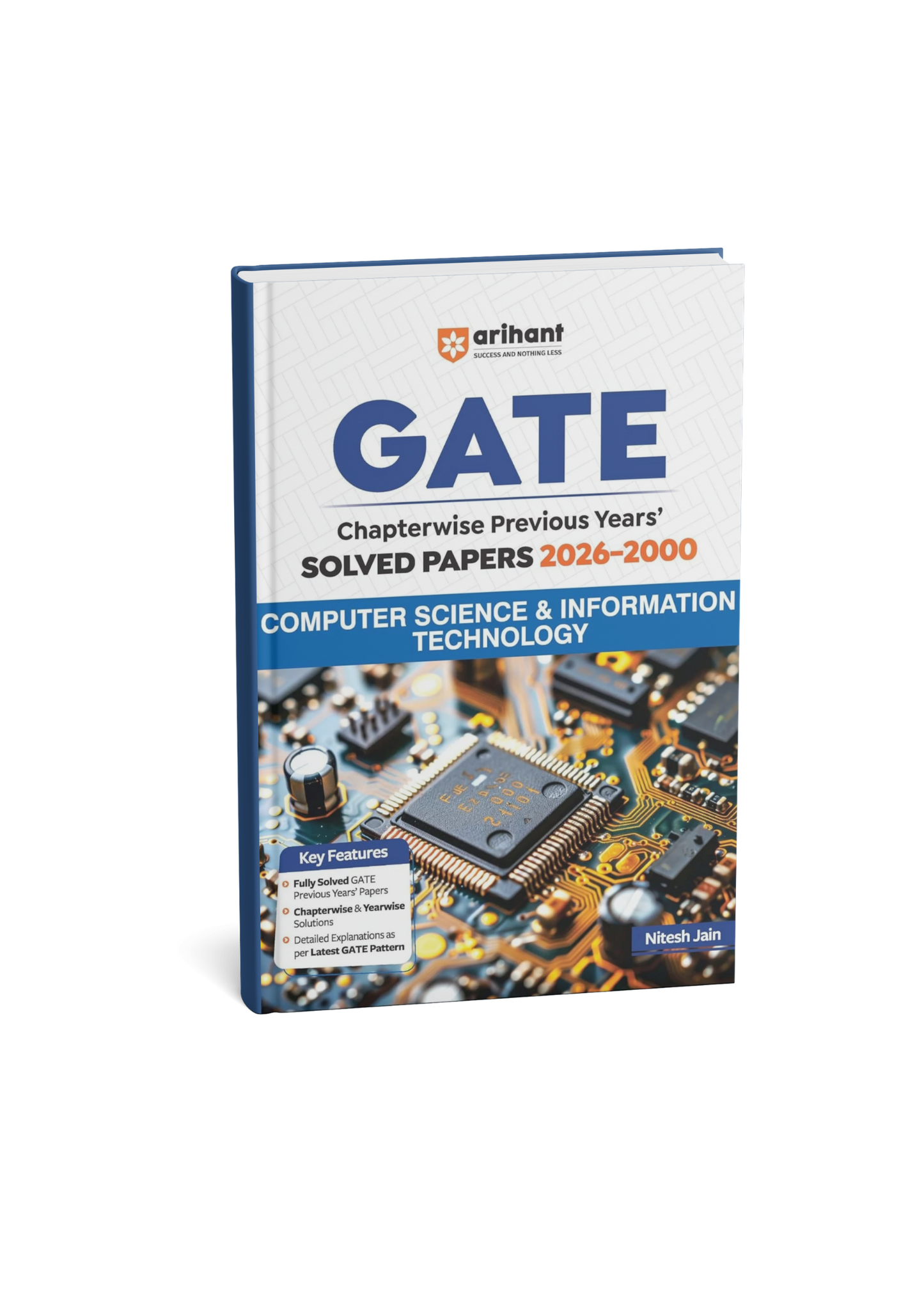 Arihant GATE Computer Science & Information Technology Chapterwise Previous Years' Solved Papers (2000–2026) By Nitesh Jain | (English Medium)