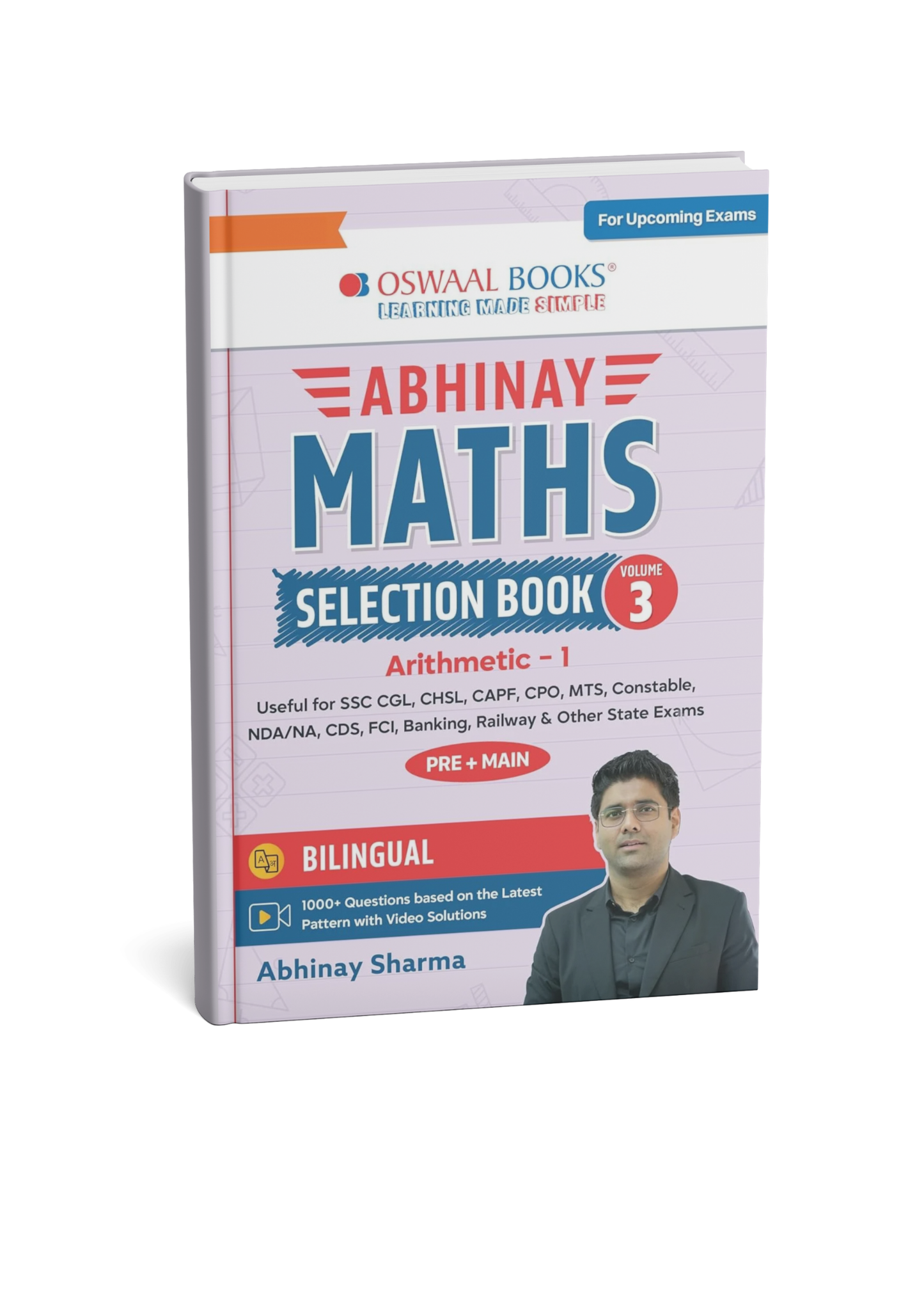 Oswaal Abhinay Maths Selection Book (Vol3) Pre + Mains (Bilingual)