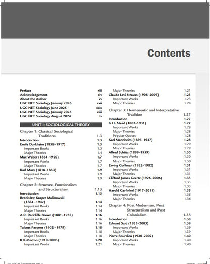 Pearson NTA UGC NET / SET / JRF Sociology Paper II 2026 (4th Edition) Manoj Sonker
