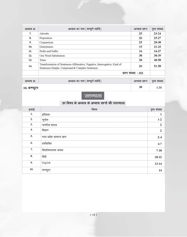 Examcart MP Police Sub Inspector SI Study Guide Book by Ajay Bhaiya | 1900+ Questions & NCERT Based Theory | Subedar, Platoon Commander & MP SI | Hindi