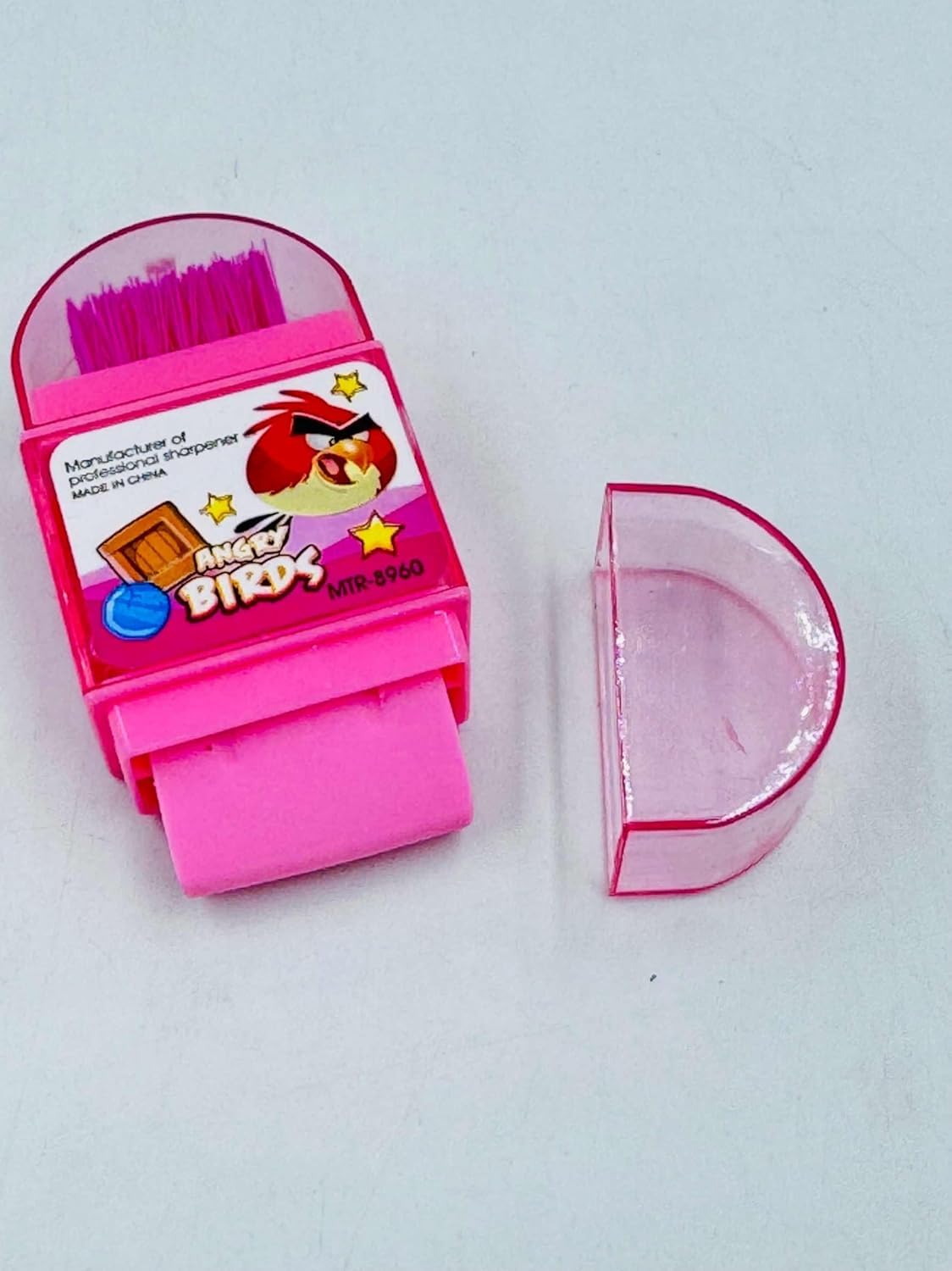 Cartoon Pencil Sharpener with Shavings Container | Manual Pencil Sharpener for Kids (Design May Vary)