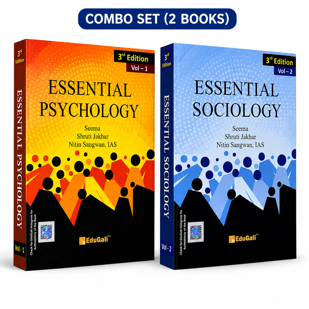 EduGali -Essential Sociology (Vol. 1 & Vol. 2) 3rd Edition By Smriti Jakhar, Seema, Shruti Jakhar & Nitin Sangwan IAS (English Medium)