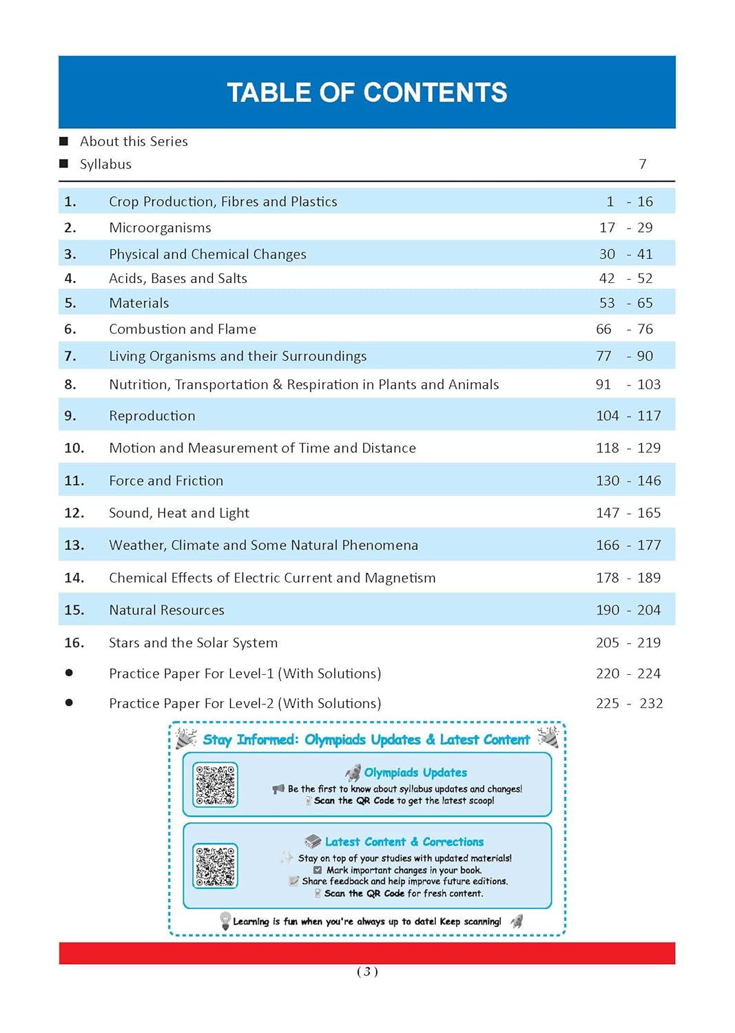 Oswaal One for All Olympiads Previous Years' Solved Papers – Class 8 Science (English Medium)