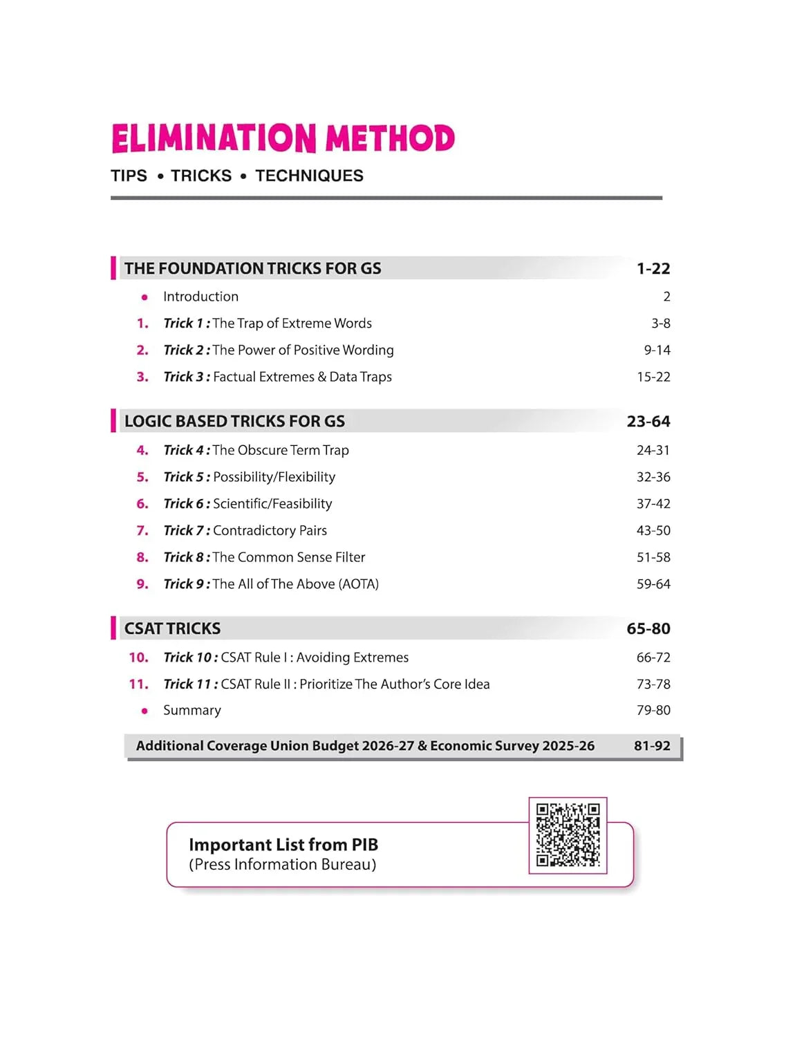Arihant Elimination Method for UPSC CSE Prelims  By-Abheem Ranjan (English medium)