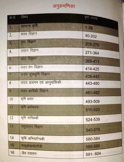 VB Publication A Competitive Book of Agriculture (Vol-2) 12th Edition By Nemraj Sunda (Hindi Medium)