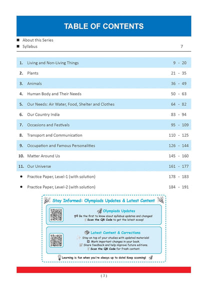 Oswaal One for All Olympiads Previous Years' Solved Papers – Class 2 Science (English Medium)