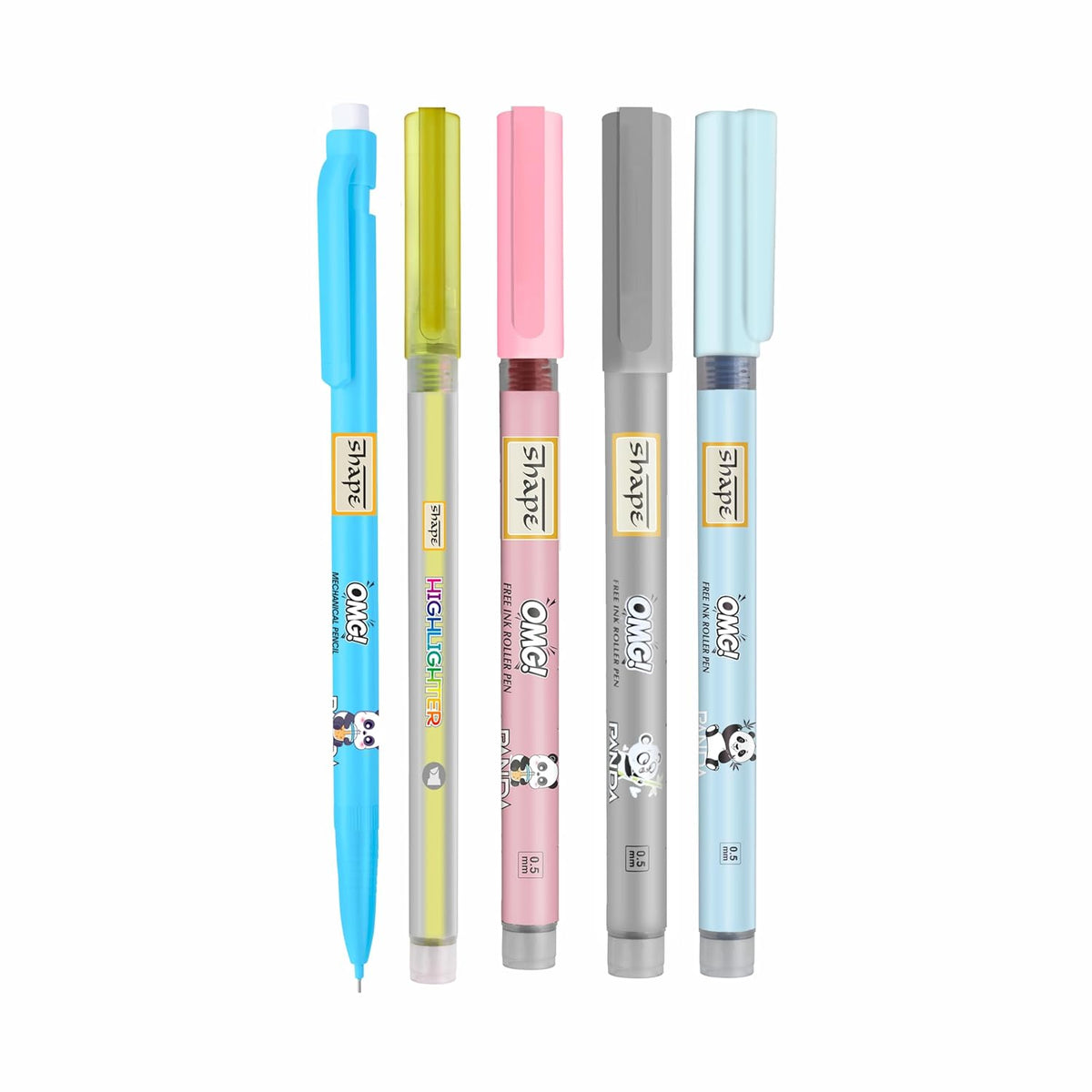 SHAPE Panda Stationery Gift Set Notebook with Colour Pen Kids School Kit, Return Gift & Creative Set