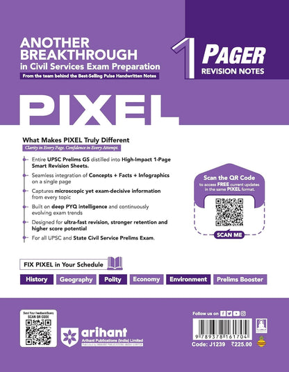 Arihant UPSC Prelims Pixel Prelims Booster By Amit Mangtani (English Medium)