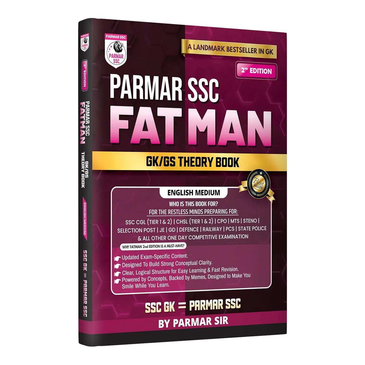 PARMAR SSC Fatman GK/GS Theory Book 2nd Edition 2026 (English Medium)