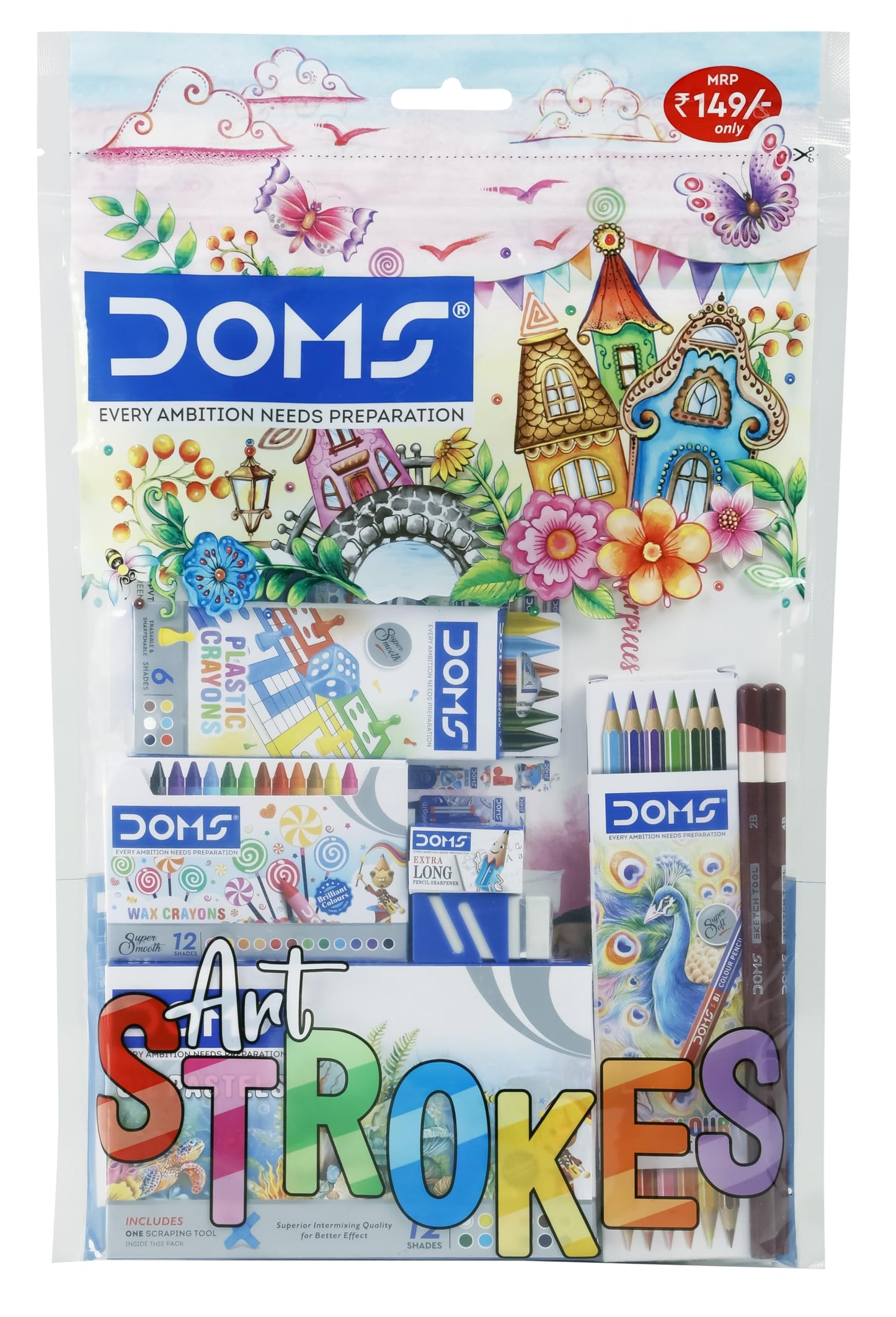 DOMS Art Strokes | Smooth & Vibrant Art Colour Strokes