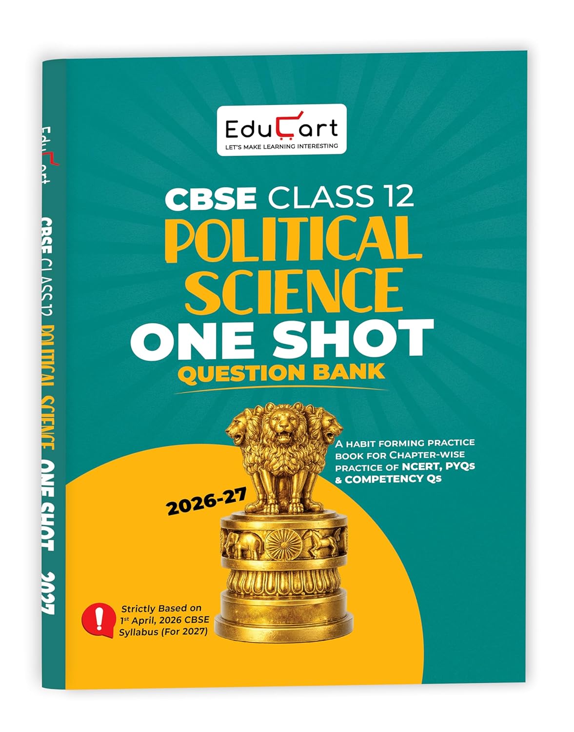 Educart CBSE Class 12 Political Science One Shot Question Bank 2026–27 (English Medium)