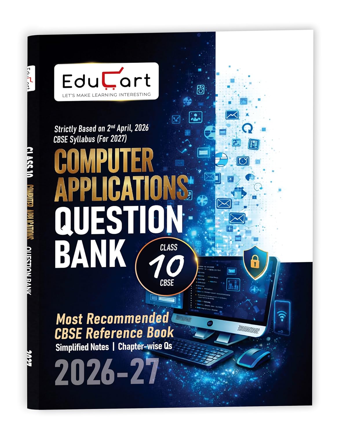 Educart CBSE Class 10 Computer Applications Question Bank 2026–27 (English Medium)