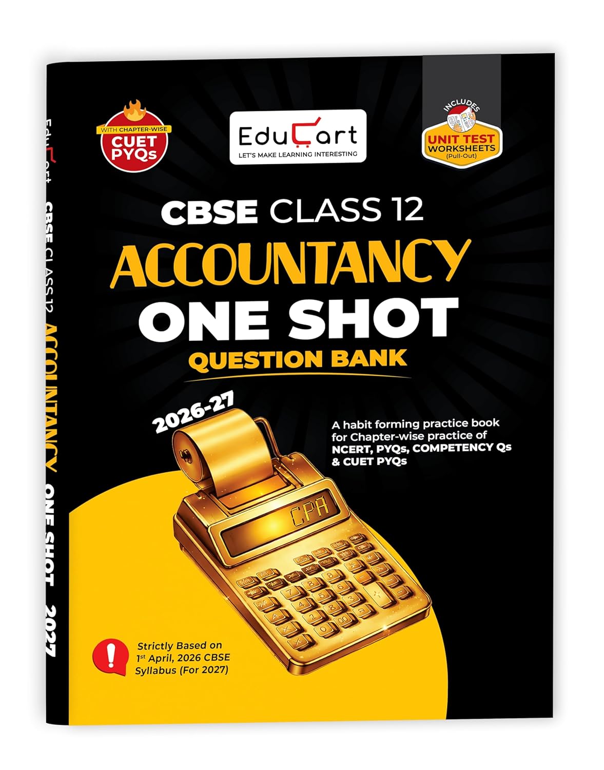 Educart CBSE Class 12 Accountancy One Shot Question Bank 2026–27 (English Medium)