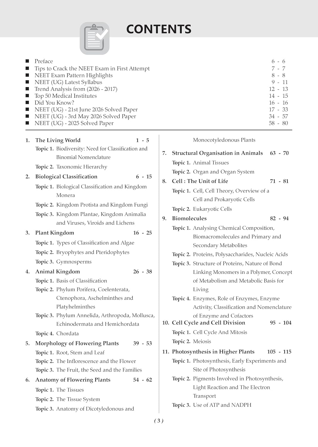 Oswaal NTA NEET(UG) 39 Years' Chapter-wise & Topic-wise – Biology (1988–2026) (English Medium)