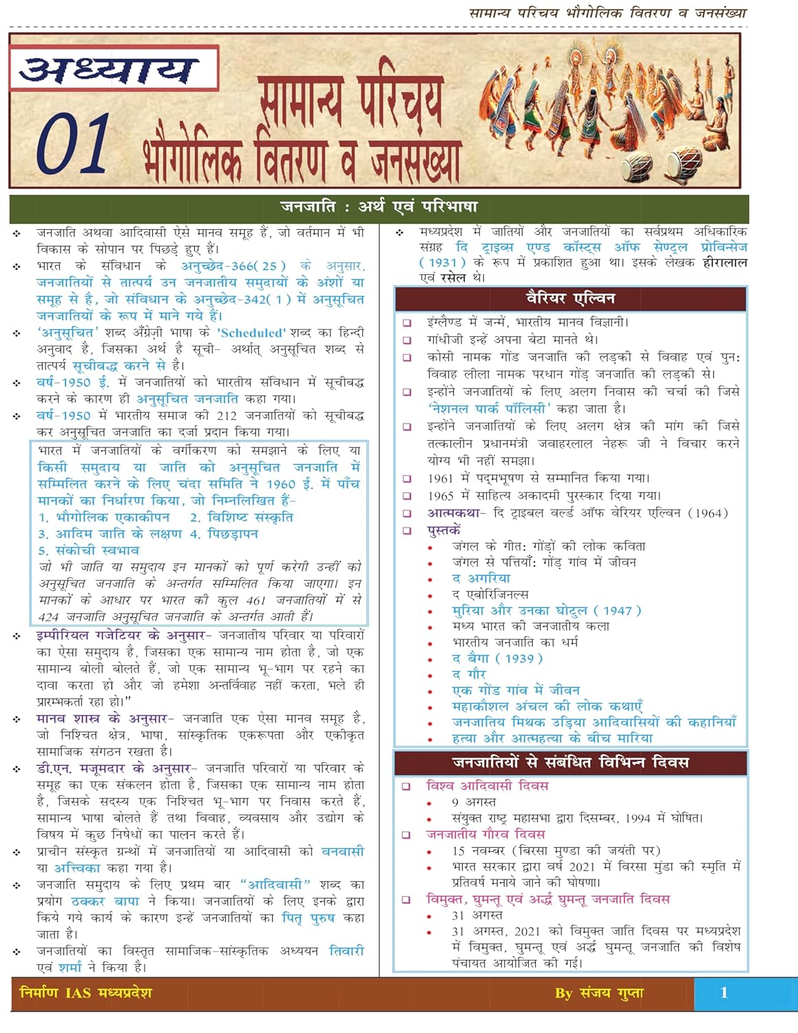 Nirman IAS MPPSC Prelims Unit 10 MP Ki Janjatiya (MP Tribes) | 1150+ MCQs | Hindi Medium