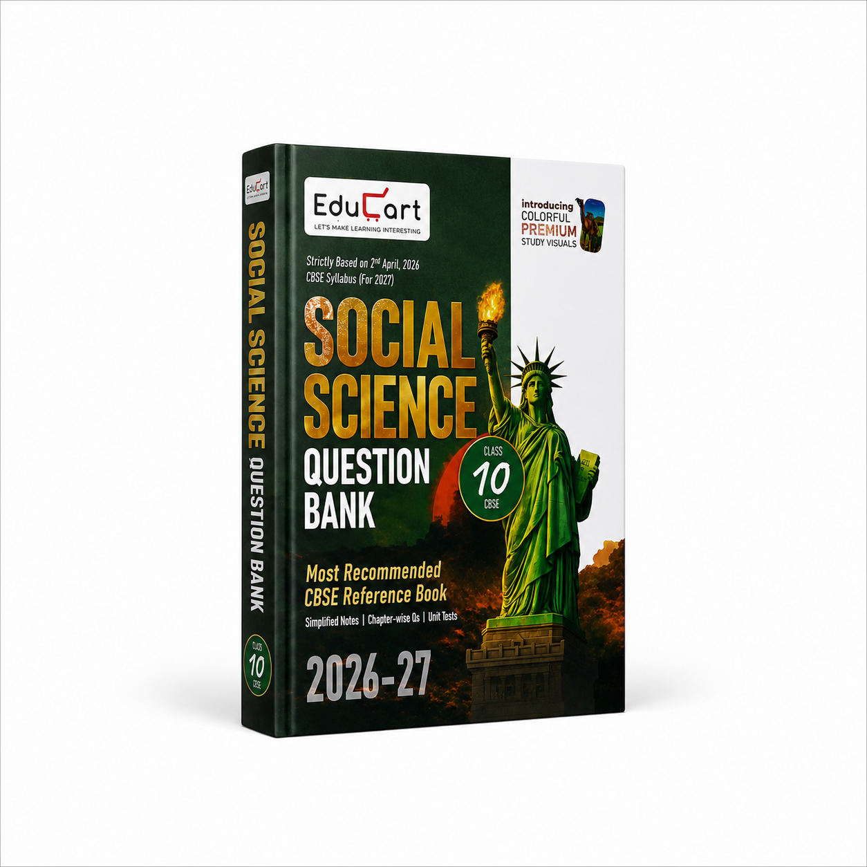 Educart CBSE Class 10th Social Science (SST) Question Bank 2026–27 Edition (English Medium)