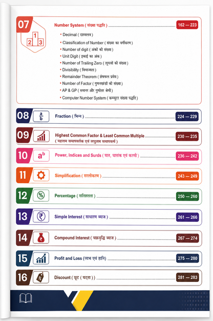 Rakesh Yadav Maths Formula Book Revision Booster Arithmetic & Advance Maths (Bilingual)
