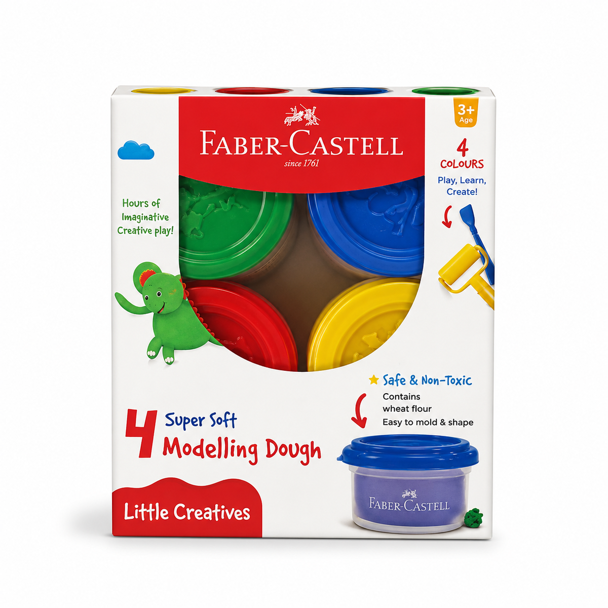 Faber-Castell Super Soft Modelling Dough (4 Colours)