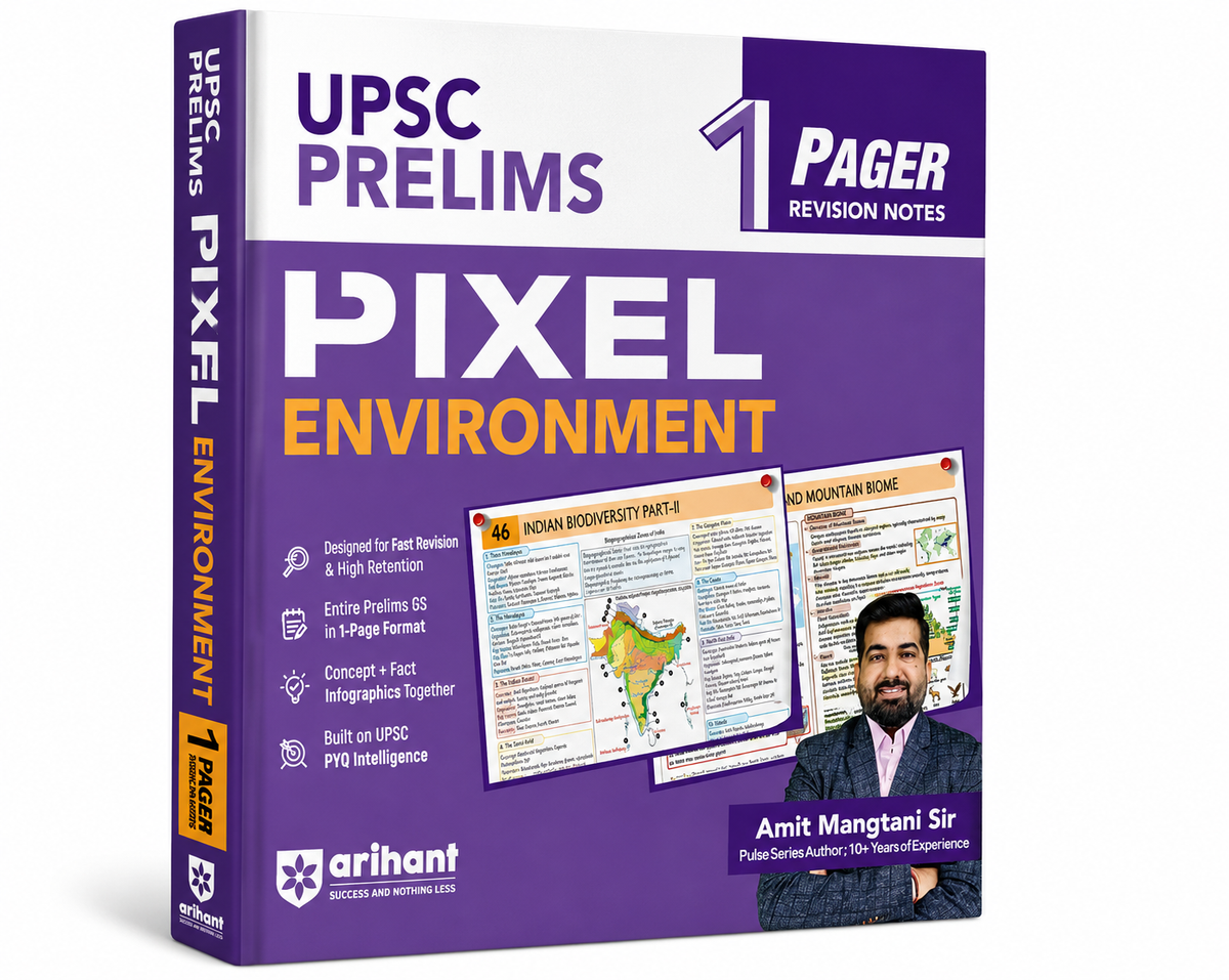 Arihant UPSC Prelims Pixel Environment – 1 Pager Revision Notes UPSC & State PCS (English Medium)