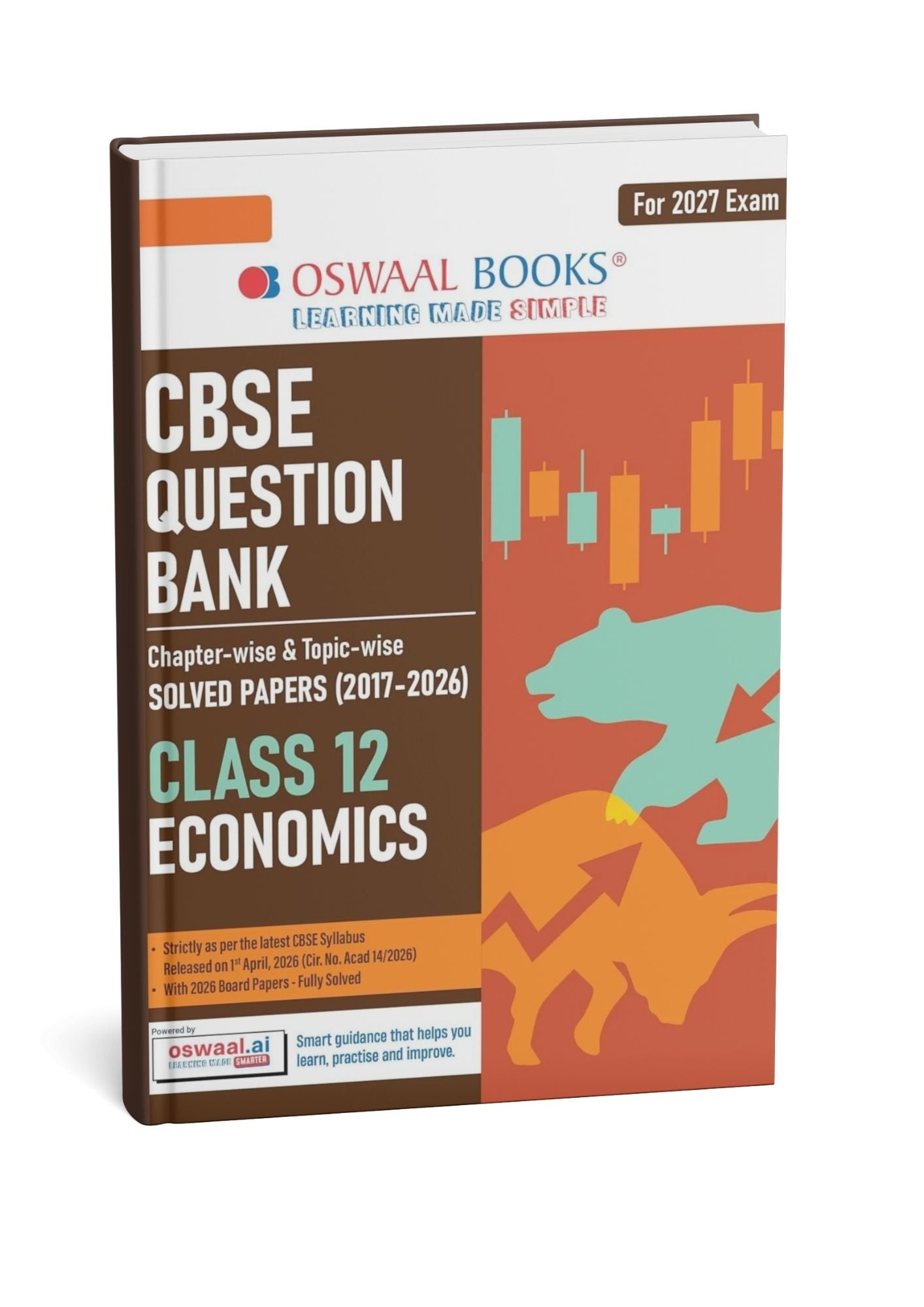 Oswaal CBSE Class 12 Economics Question Bank (2017–2026) | Chapter & Topic-wise Solved Papers | Includes 2026 Papers | Latest Syllabus 2027 | For 2027 Exam