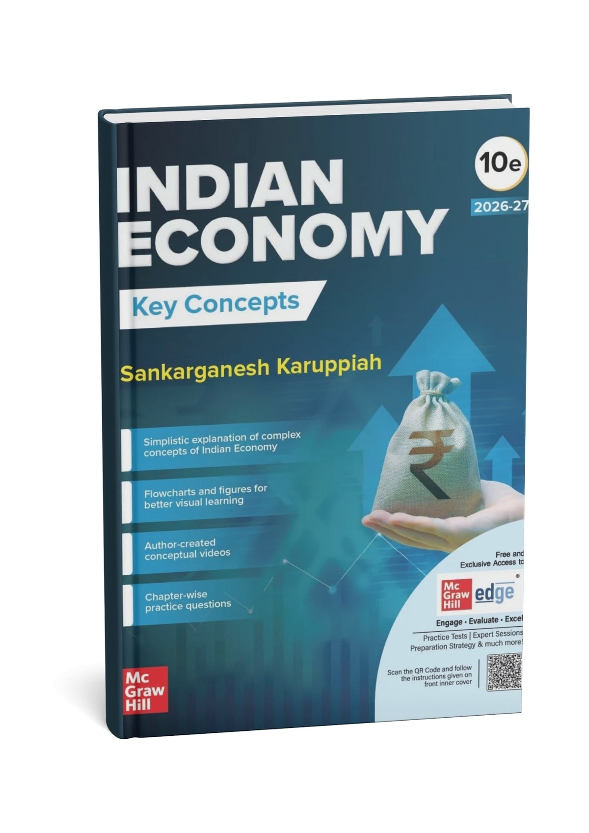 TMH Indian Economy Key Concepts 10th Edition (2026–27) by Sankarganesh Karuppiah (English Medium)