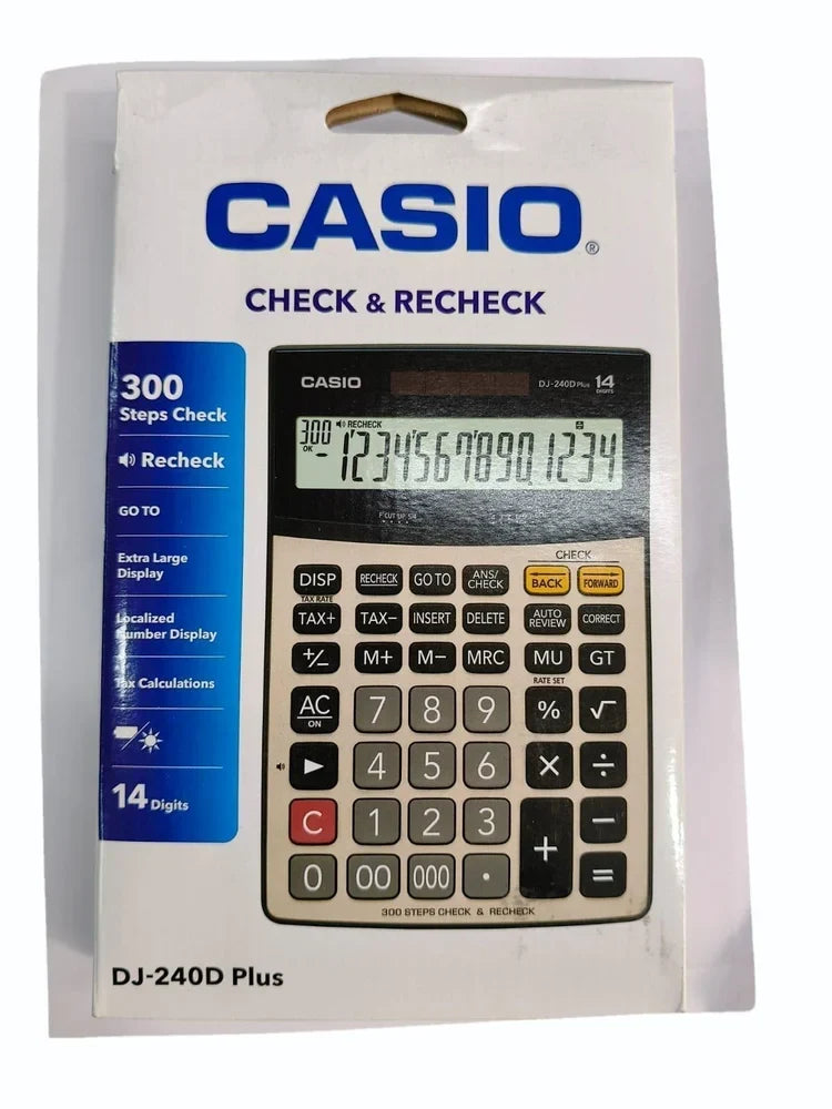 Casio Check & Recheck DJ-240D Plus – Advanced Desk Calculator