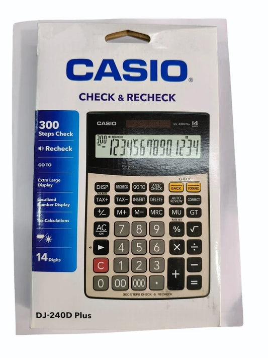 Casio Check & Recheck DJ-240D Plus – Advanced Desk Calculator