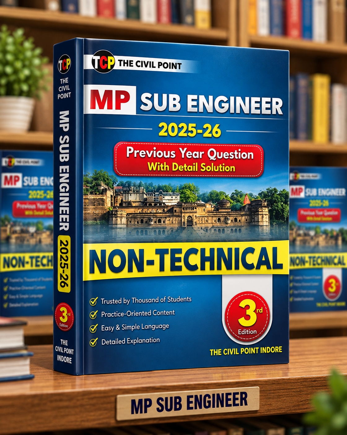 MP Sub Engineer 2025–26 Non-Technical Book – GK, Hindi, English, Maths, Reasoning, Computer & Current Affairs – By Language