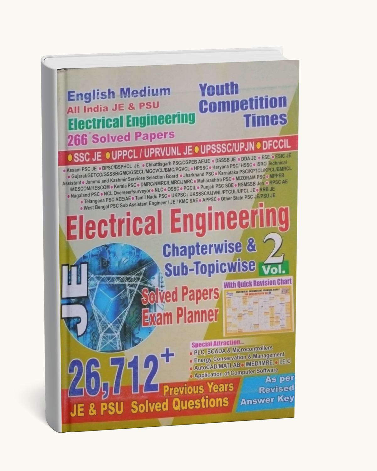 Youth Competition Times - Electrical Engineering Solved Papers (Vol-2) 26712+PYQs (English Medium)