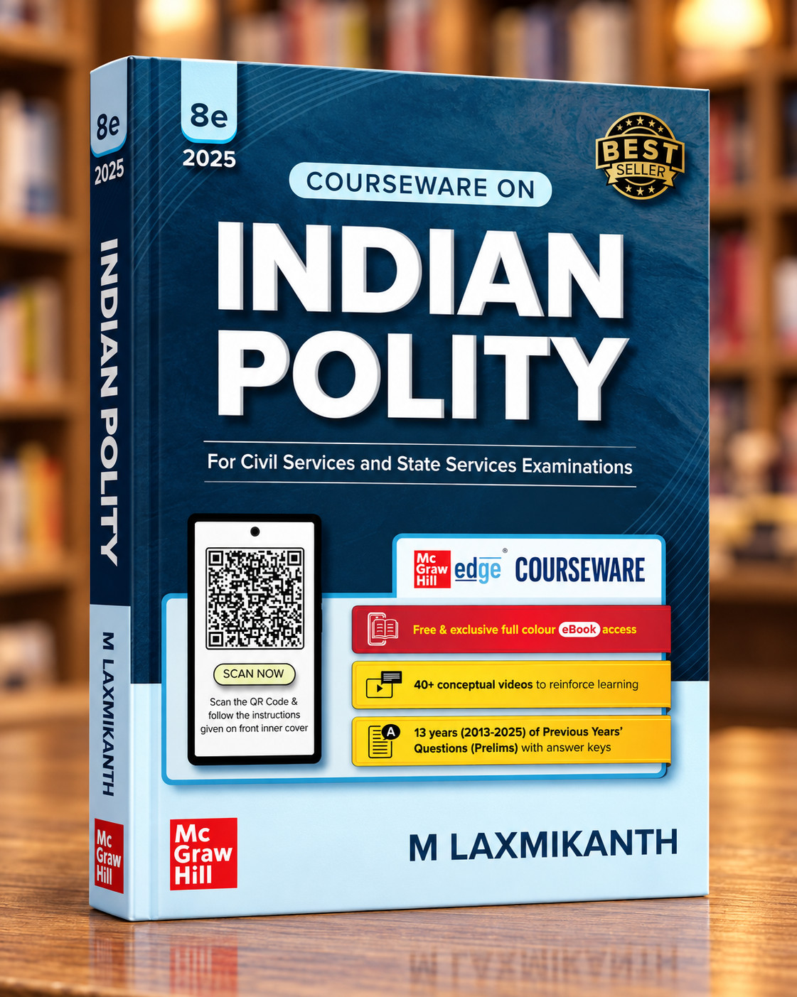 Indian Polity by M. Laxmikanth 8th Edition in English Medium