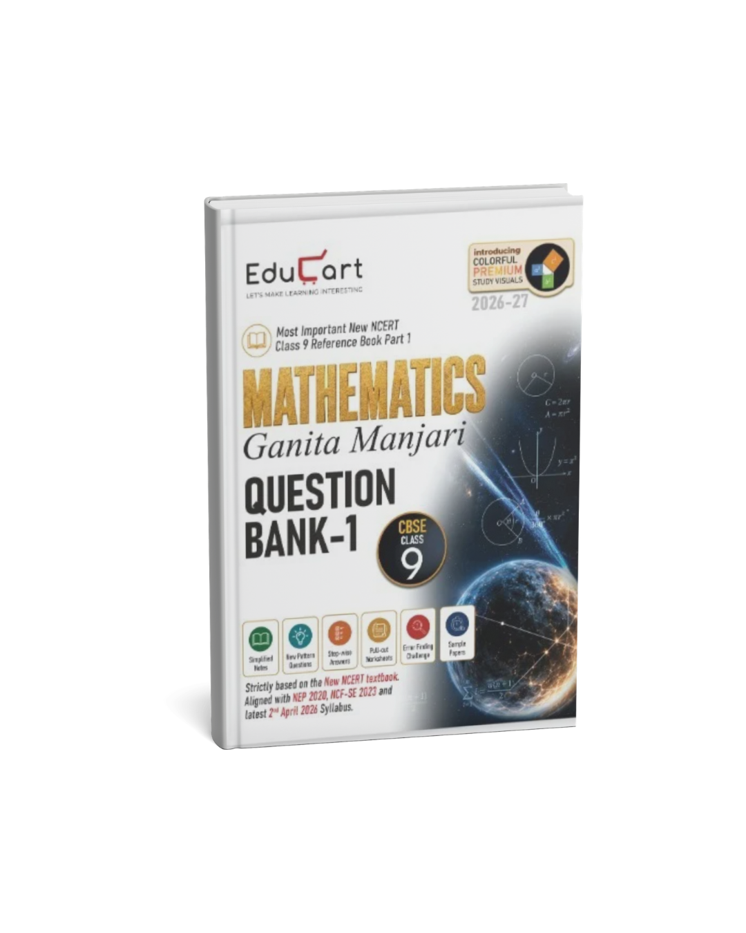 EduCart Mathematics Ganita Manjari Question Bank-1 Class 9 CBSE 2026-27 (English Medium)