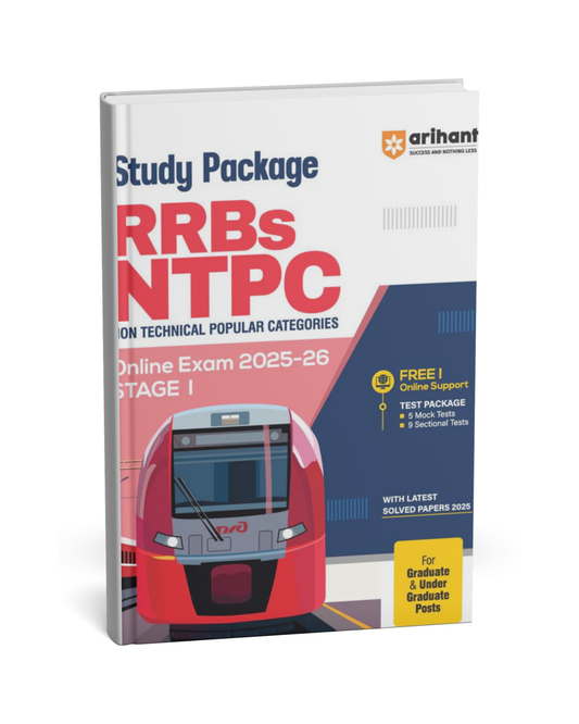 Arihant - Study Package RRBs NTPC Online Exam 2025–26 Stage 1 [English Medium]