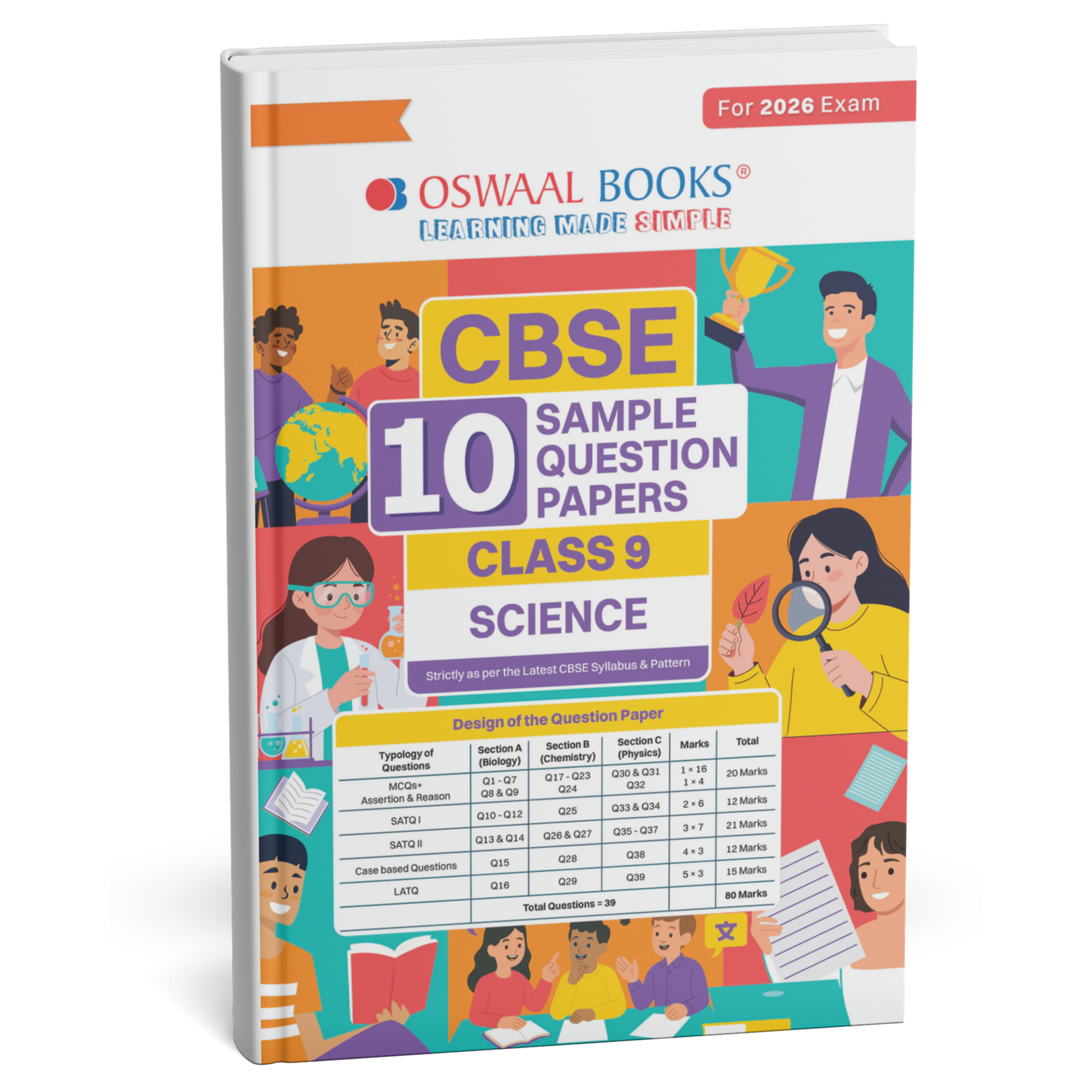 Oswaal CBSE (Class 9) Science – 10 Sample Question Papers Exam 2026 | English Medium