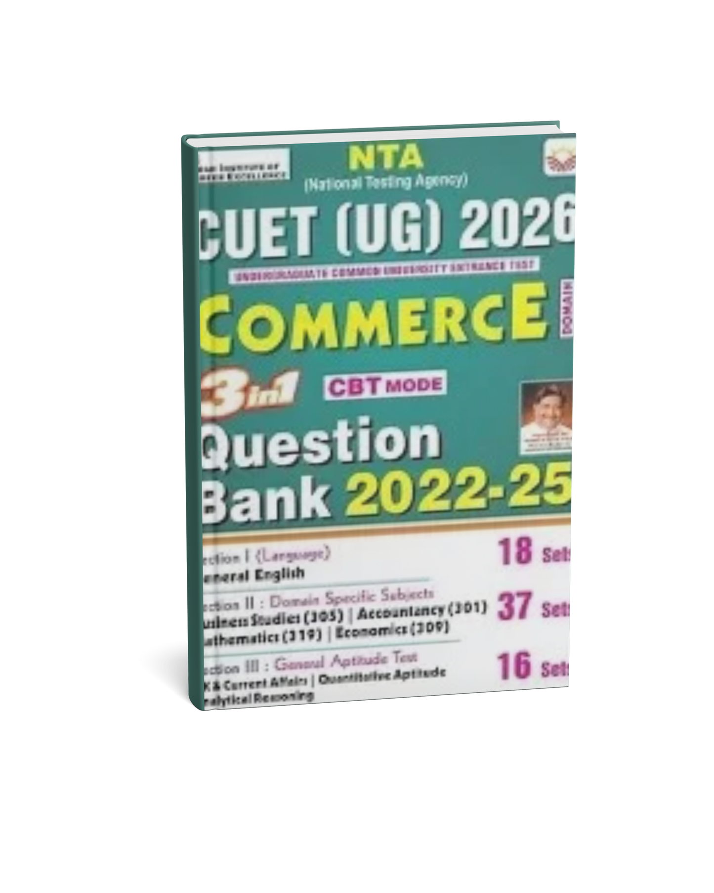 Kiran CUET UG 2026 Commerce 3 in 1 Question BanK [English Medium]