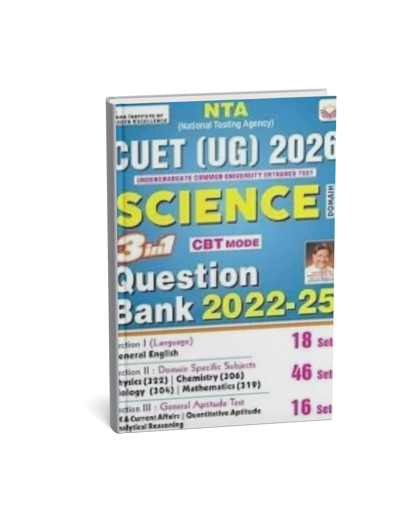 Kiran CUET UG 2026 Science 3 in 1 Question Bank [English Medium]