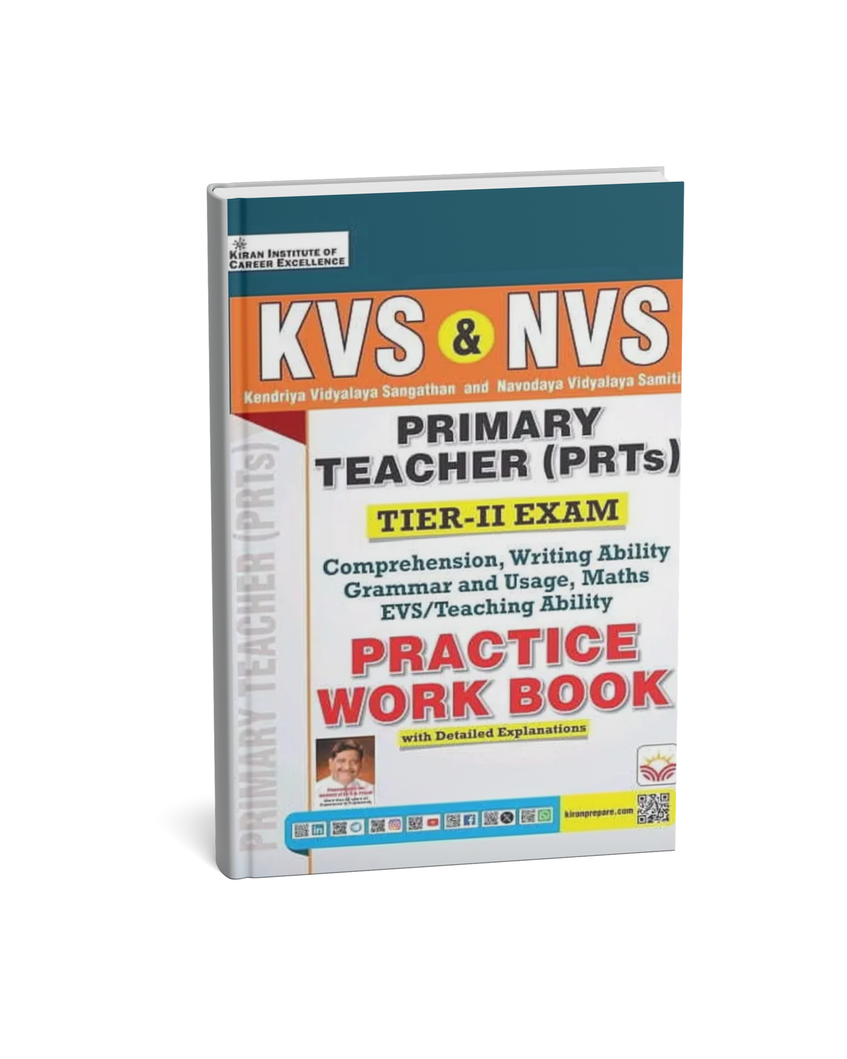 Kiran KVS & NVS Primary Teacher (PRTs) Tier-2 Exam Practice Workbook 2026 Edition (English Medium)