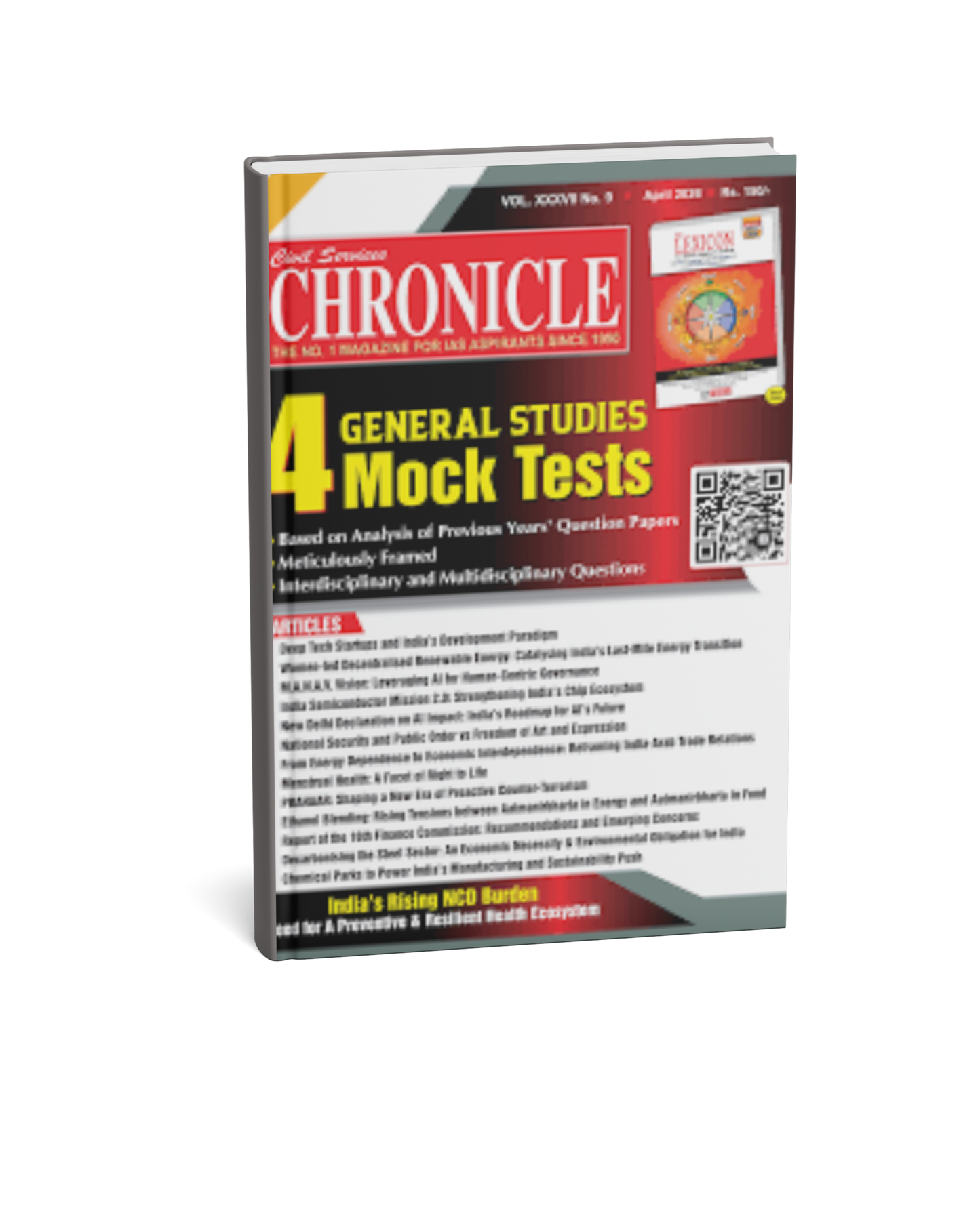 Chronicle Practice 4 GS Mock Tests for UPSC Prelims 2026 | 14 Expert Articles [English Medium]